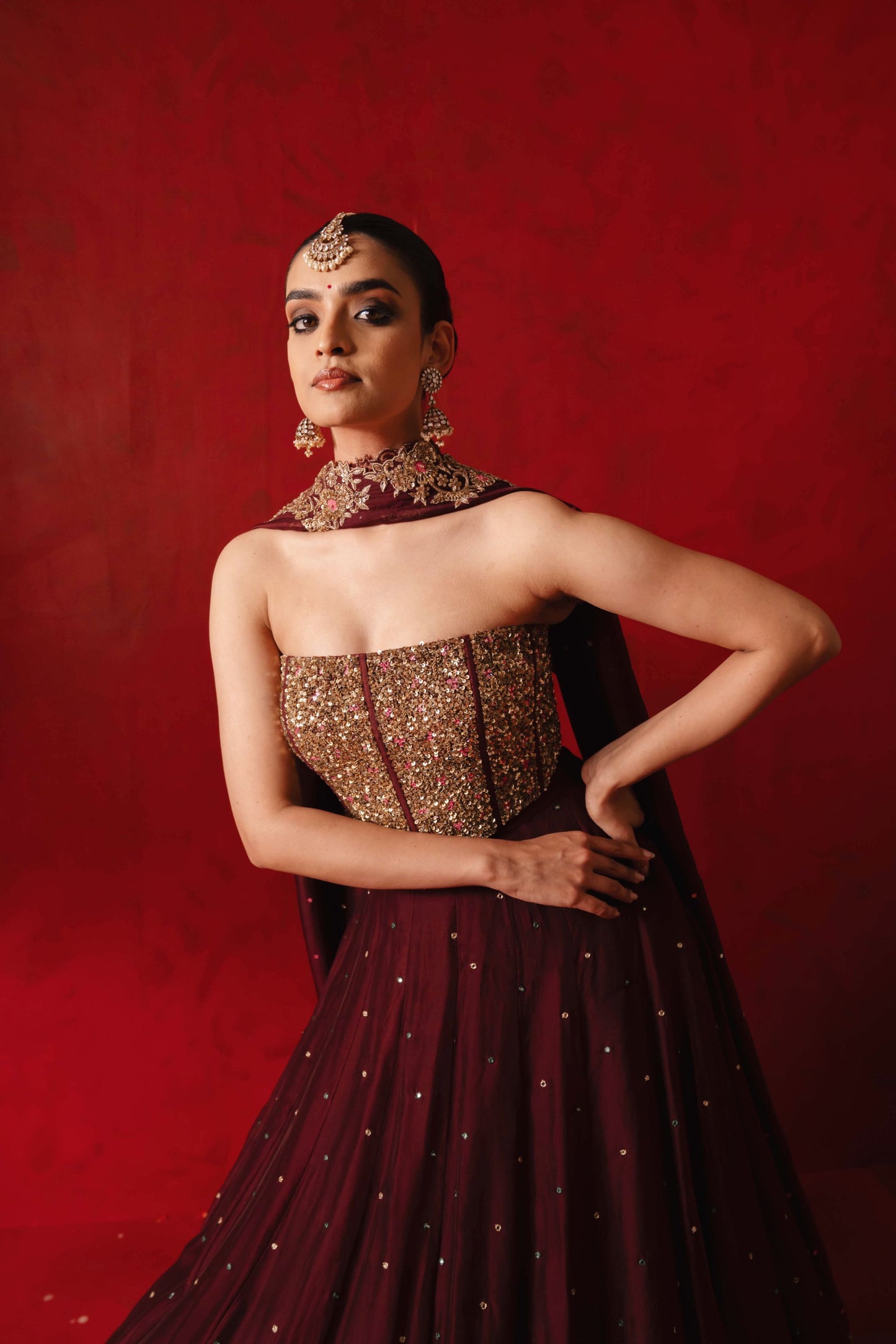 Maanvizhi Lehenga Set