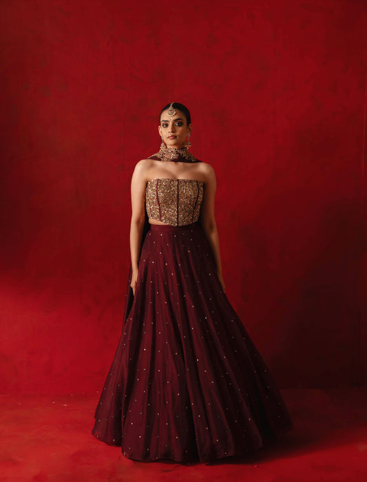 Maanvizhi Lehenga Set