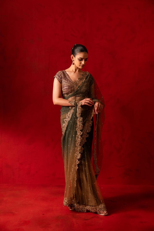 Shobhana Pre-draped Saree Set
