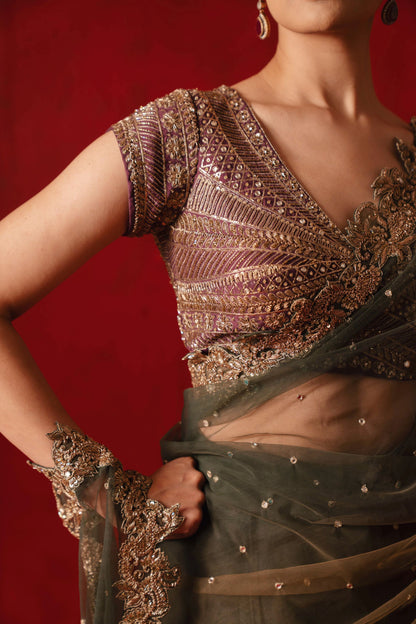 Shobhana Pre-draped Saree Set