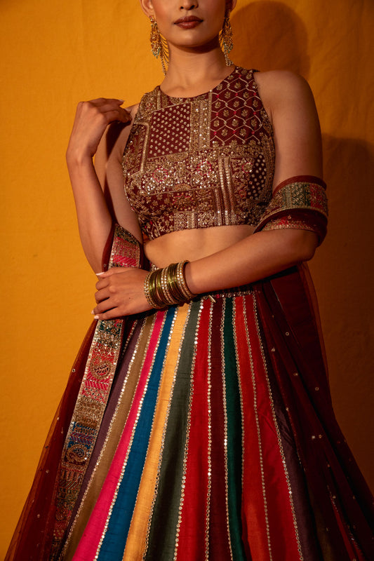Jamakalam Lehenga Set