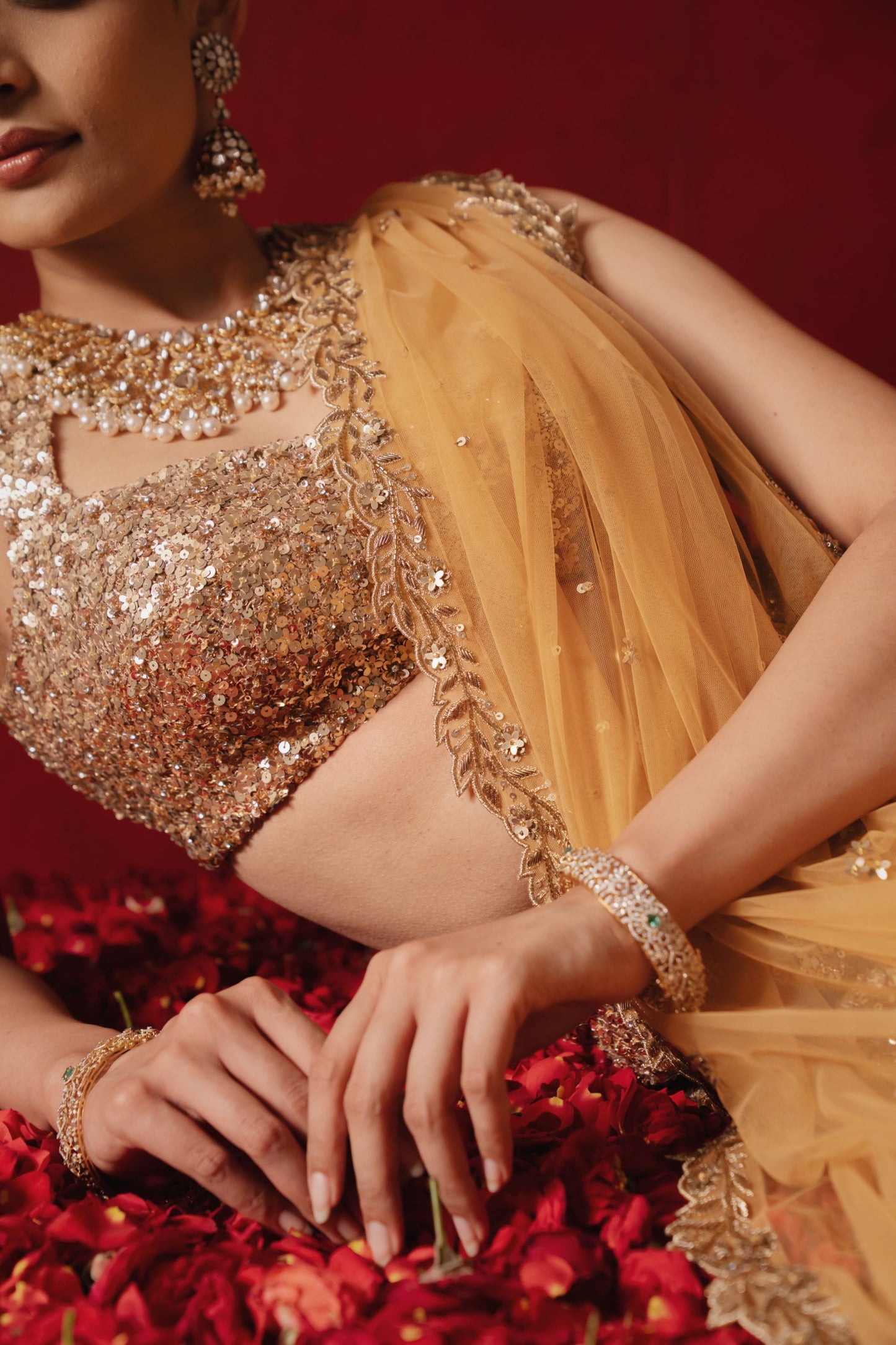 Ponmalar Lehenga Set