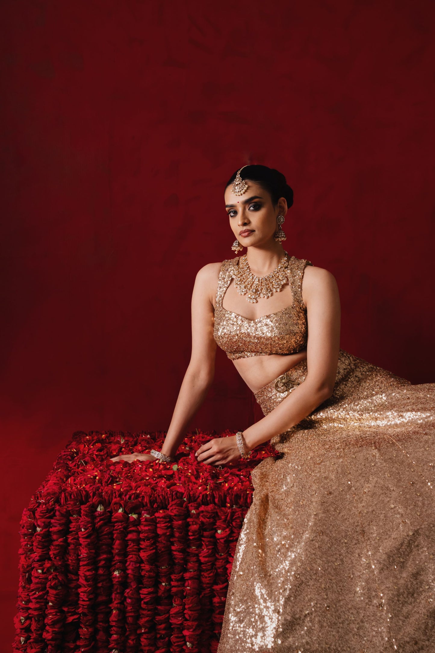 Ponmalar Lehenga Set