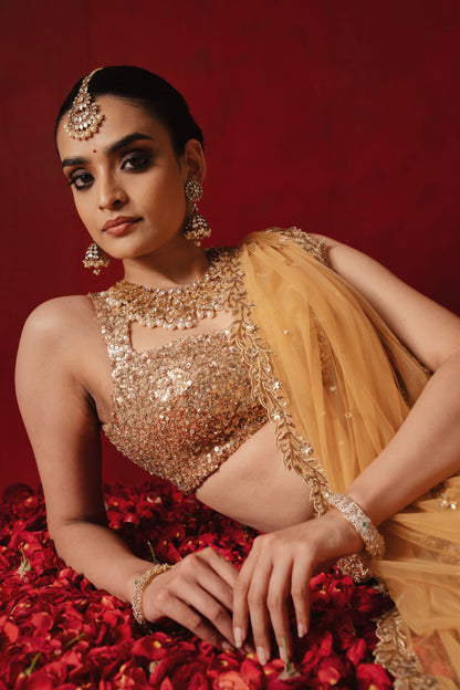 Ponmalar Lehenga Set