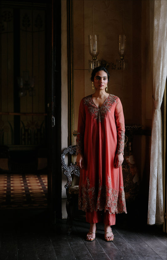 Burnt Orange kurta set