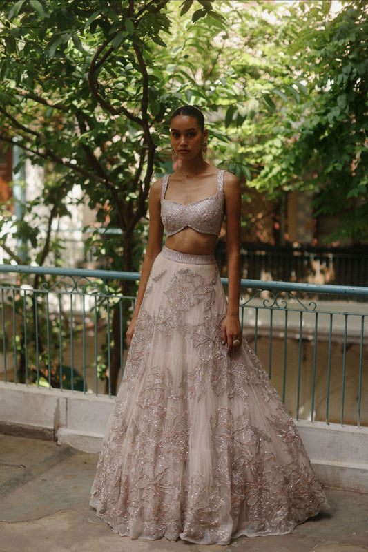Morning bloom lehenga set