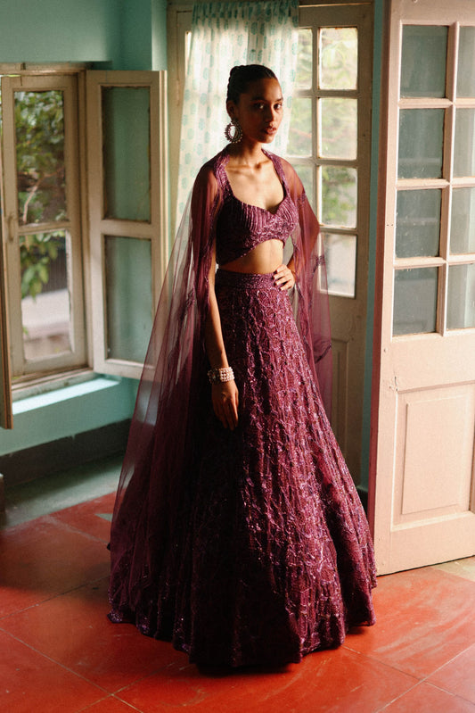 Floral Symphony lehenga set