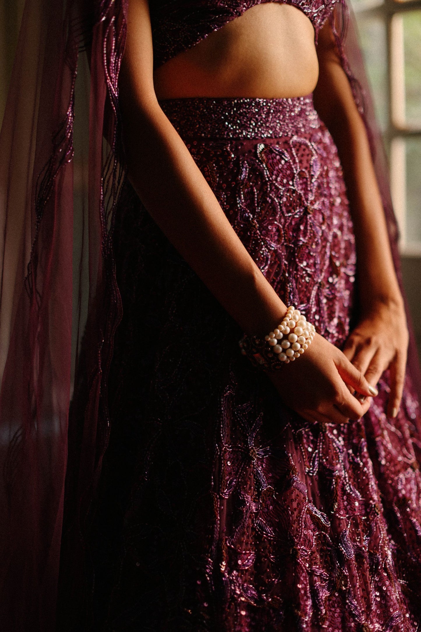 Floral Symphony lehenga set