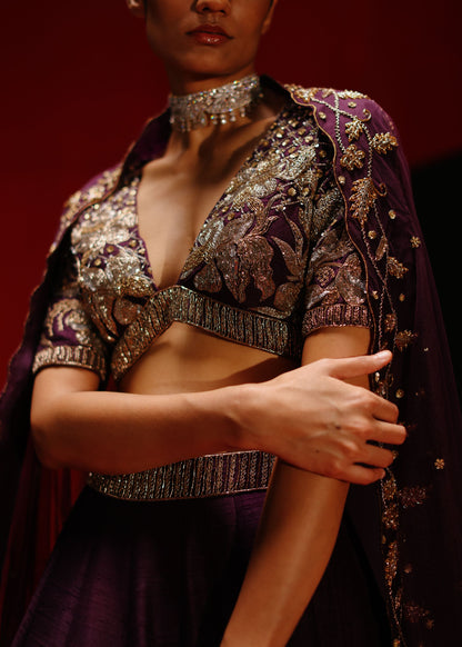 Floral Lattice lehenga set