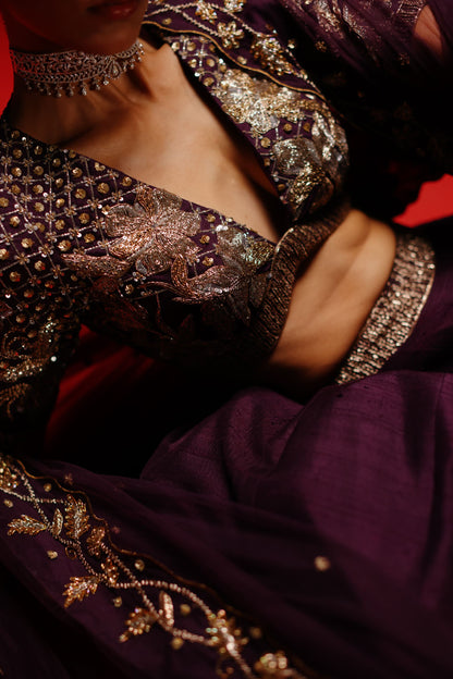 Floral Lattice lehenga set