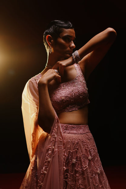 Floral vine lehenga set