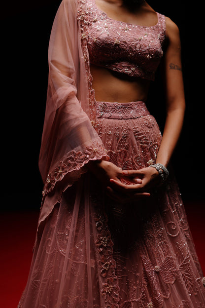 Floral vine lehenga set