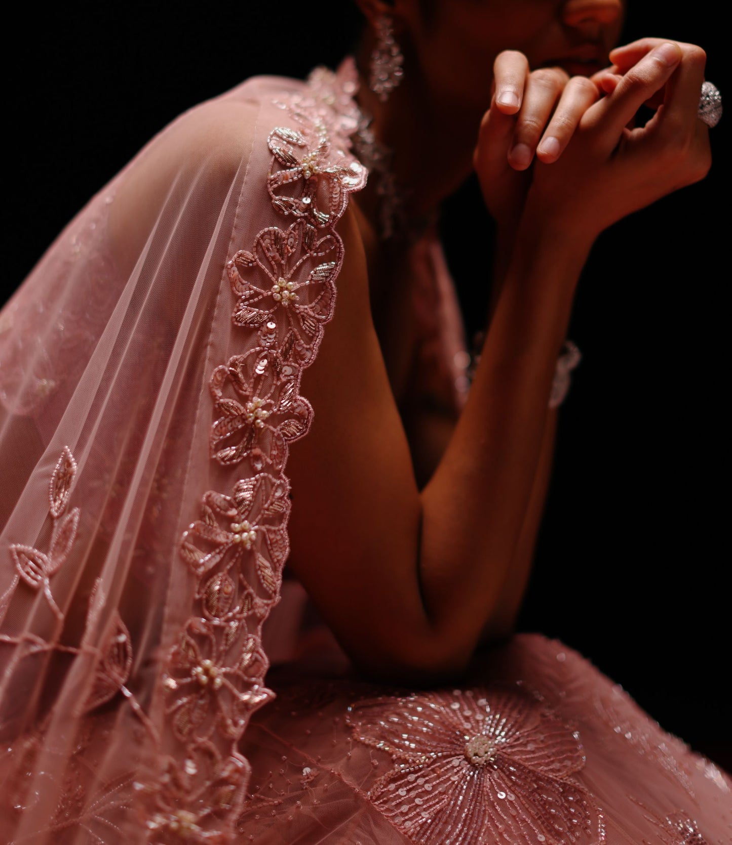 Floral vine lehenga set